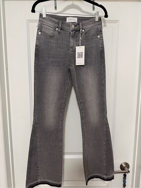 NWT Dear John Jaxtyn Bootcut Jeans Lava Gray Size 25 Raw Hem